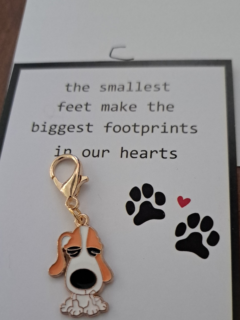 Dog Paw Enamel Charm Keychains - Gold Tone (Pick One) A B C D/ BUNDLE ONLY - Picture 4 of 5